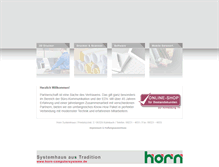 Tablet Screenshot of horn-computersysteme.de